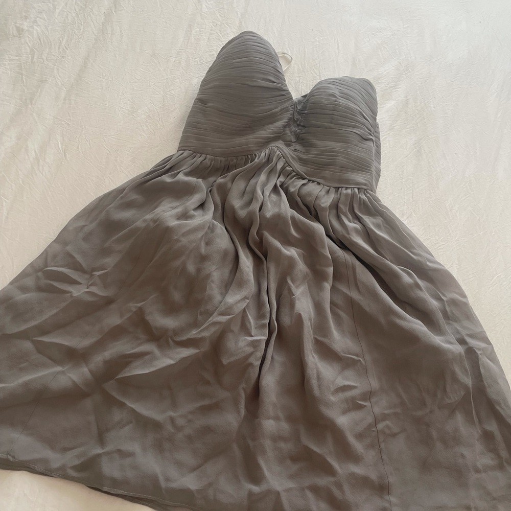 Donna Morgan Silky Dress Earl Grey -Worn once